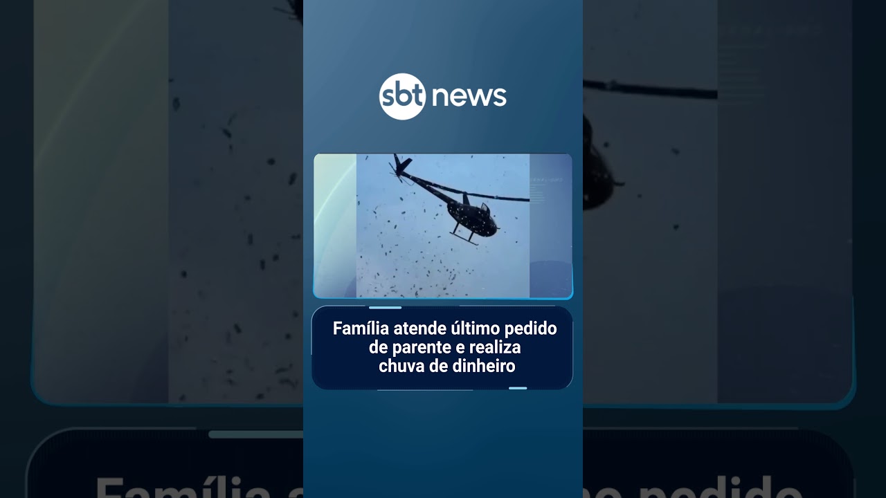 Família atende último pedido de parente e realiza chuva de dinheiro | SBTManhã