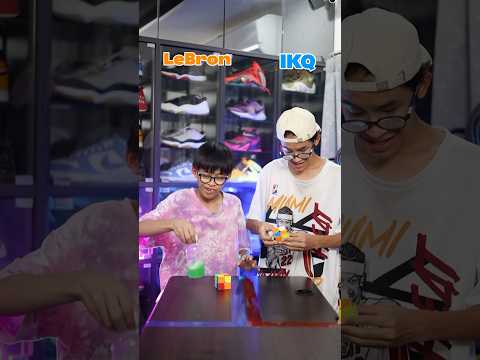 The First to Solve Rubik’s Cube 2x2 Win! Who will win? #rubikcube #ikqlebron #challenge