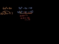 Factoring Quadratic Expressions and Trinomials