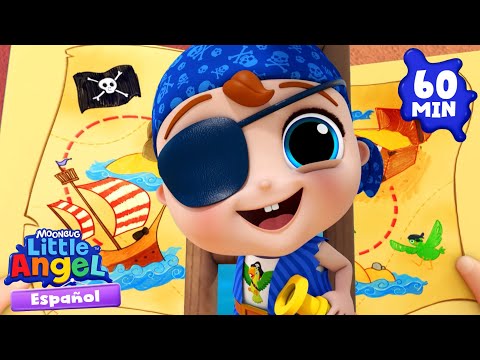 Jugamos a ser piratas 🏴‍☠️| Caricaturas | Canciones Infantiles🎵| Little Angel Español