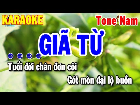 Karaoke Giã Từ Tone Nam Nhạc Sống Trữ Tình Dễ Hát 2024 | Thanh Hải