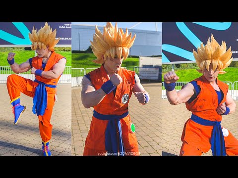 Karate trained Super Saiyan Goku cosplay Dragon Ball Z @ MCM Comic Con 2024 London