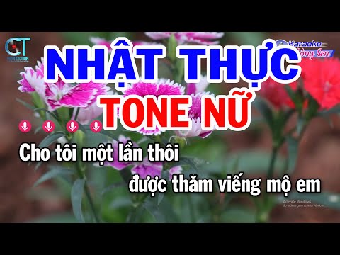 Karaoke Nhật Thực Tone Nữ ( Bm ) Nhạc Sống Mới | Karaoke Đồng Sen