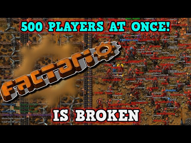 FACTORIO IS A PERFECTLY BALANCED GAME WITH NO EXPLOITS - 500 Players Is Broken Strategy