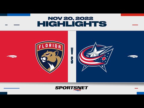 NHL Highlights | Panthers vs. Blue Jackets - November 20, 2022