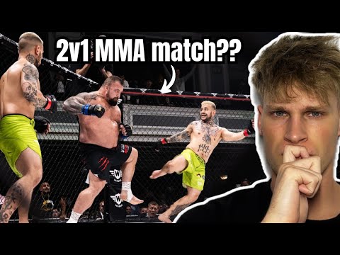 Reacting to Eddie Hall’s 2v1 MMA match…