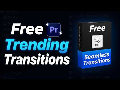 Free Premiere Pro Trending Transitions Pack | Free Presets
