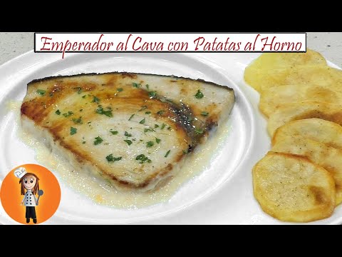 Emperador al Cava con Patatas al Horno | Receta de Cocina en Familia