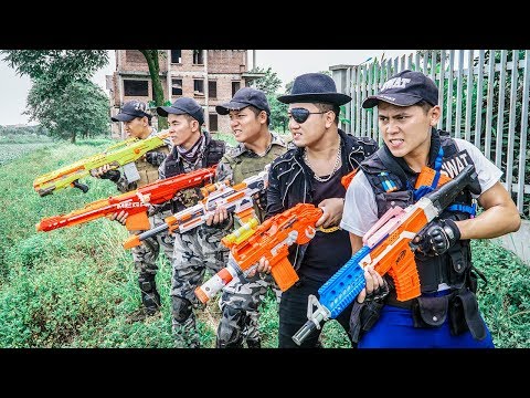LTT Game Nerf War : Warriors SEAL X Skills Nerf Guns Fight Inhuman Group Robbers Street