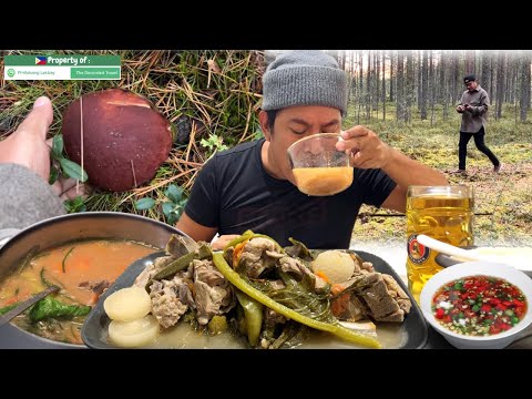 PICK & COOK KABUTE! EAT SINIGANG SA MISO NA BUTO-BUTO!!! Filipino Food. Mukbang. Buhay Probinsya!