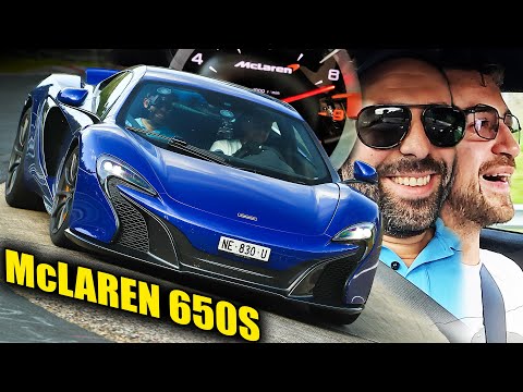 McLaren 650S vs Airport Rental Cars on the Nürburgring