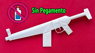 Origami Armas | Cómo Hacer Una Pistola De Papel Sin Pegamento ( MP5)