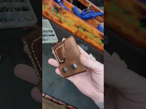 Handmade 1 Troy Ounce Bullion Bar Wallet #leatherwork