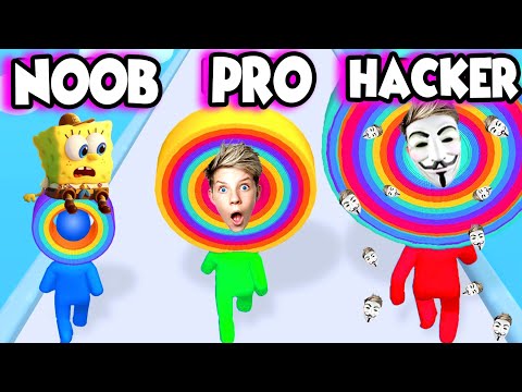 NOOB vs PRO vs HACKER in LAYER MAN!! Prezley