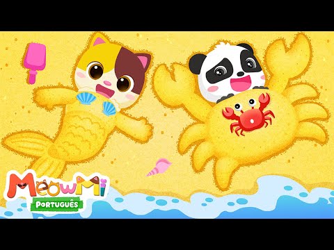 🐱 Show da Família Gato - Vamos Brincar na Areia | Segurança Infantil | Música Infantil