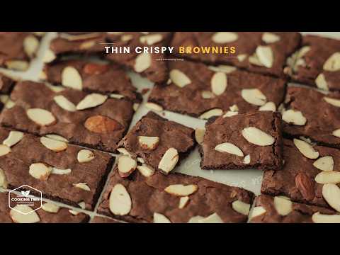 쿠키처럼 바삭한 얇은 브라우니! 크리스피 브라우니 만들기 | 쉽고 간단한 베이킹 | Like Brownie Cookies! Thin Crispy Brownies Recipe