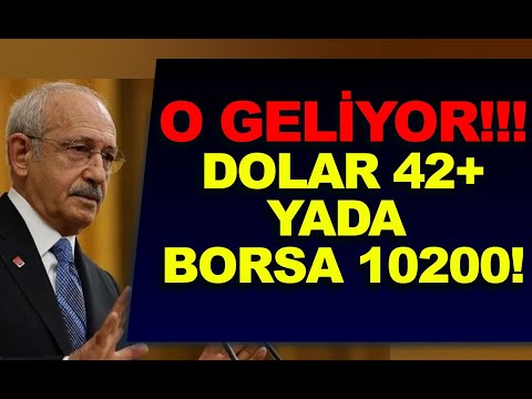 Pazartesi Kemal Kılıçdaroğlu davası | Dolar 42 gider yada | Borsa 10200 gider.