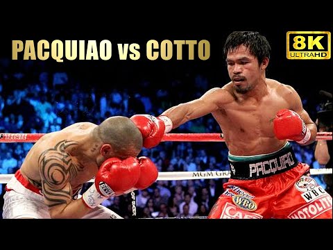 Manny Pacquiao vs Miguel Cotto | KNOCKOUT Boxing Fight | 8K Ultra HD