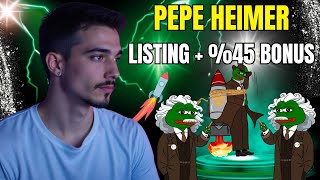 🚀 Crypto’s Next Big Thing? Pepe Heimer ($PEHEM) Listing Soon + 45% Bonus!