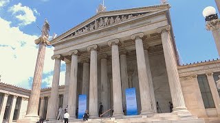 YouTube video thumbnail: Athens Classics Summit Targets Modern Crises With Ancient Philosophy