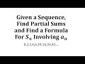 Understanding Recursive Sequences and Partial Sums