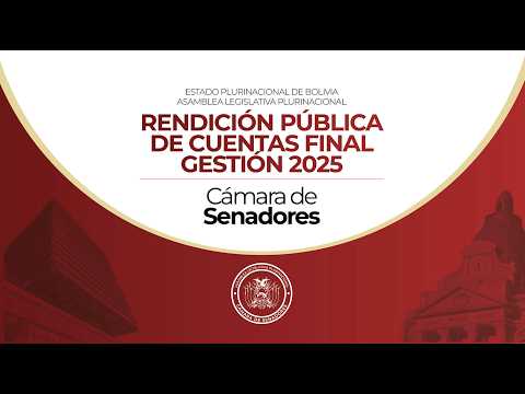 📌Rendición Pública de Cuentas Final 2025 | Cámara de Senadores