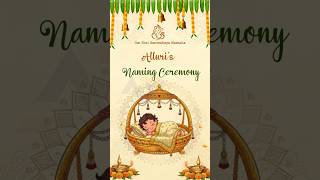 Naming Ceremony Video Invitation Telugu  | Cradle Ceremony | Barasaala Invitation Telugu