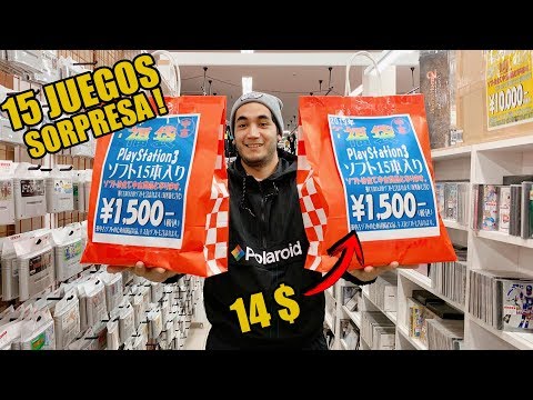 COMPRÉ UNA BOLSA SORPRESA DE VIDEOJUEGOS + MAQUINAS DE GANCHO MUY EXTRAÑAS EN JAPON | PLAYSTATION 3