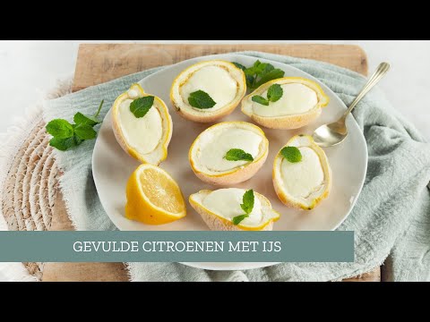 Gevulde citroenen met ijs 🍋