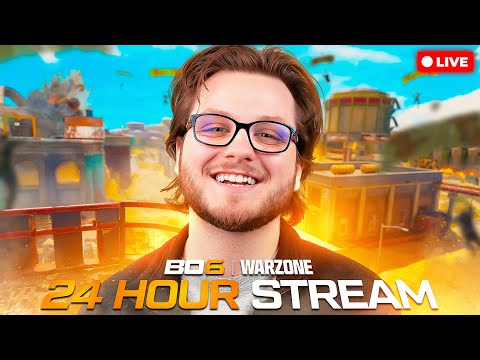 🔴WARZONE x BO6 UPDATE!!! 24 Hour Stream | Controller GOD