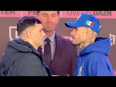 Jack Catterall STARES DOWN Arnold Baroza at final FACE OFF in Manchester!