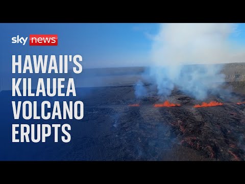 Hawaii's Kilauea volcano erupts