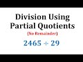 Understanding Partial Quotients in Long Division