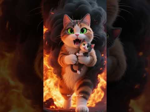 قصة القطة التي ضحت من اجل صغارها