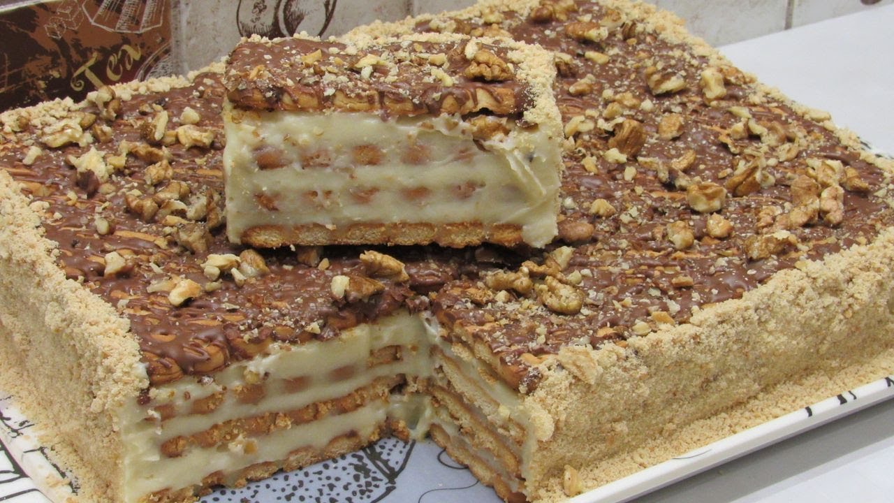 Все как вы любите! Без духовки и без миксера! Простой, быстрый и вкусный рецепт торта