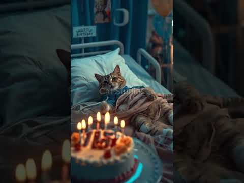 #happybirthday #funny #kitten #animalintelligence #kucing #cute #cat #cake #aicats #shorts #short #o