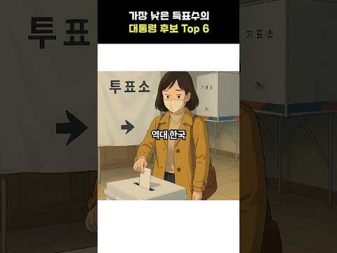 표를 가장 적게 받은 대선후보 알려주는 노래