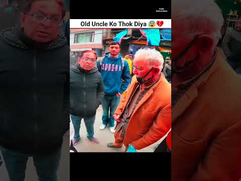 Old Uncle Ko Thok Diya 😰💔 |#motovlogger #chapririder #bikerider #viralshort #shorts #rider