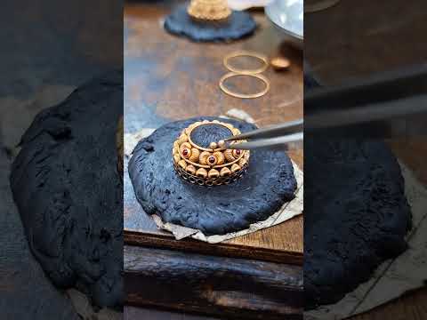 gold antique jhumki making #reels #viral #shorts #jewellery #kartickmondalgold