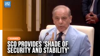 YouTube video thumbnail: SCO Provides 'Shade of Security and Stability for All of Us,' Says Pakistan PM Shehnaz