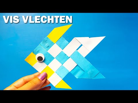 Vis vlechten van papier | Stap-voor-stap knutselen voor kinderen