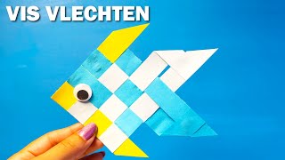 Vis vlechten van papier | Stap-voor-stap knutselen voor kinderen