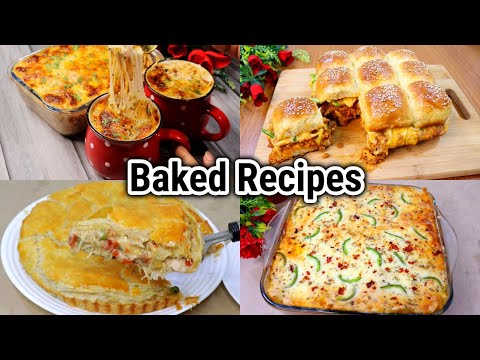 Top 4 Baked Recipes For Winter | Baked Pasta | Chicken Lasagna | Chicken Pie | Beef Sliders By Maria