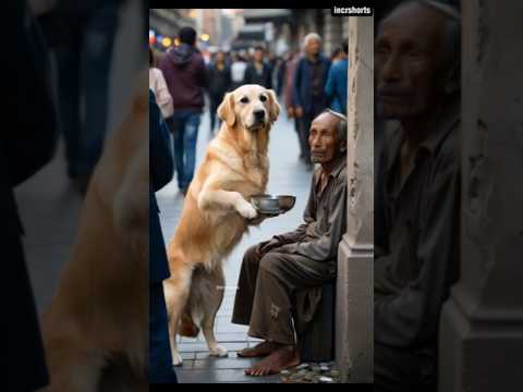 Loyal Dog Begs to Help Poor and Sick Owner 🐾 #shorts