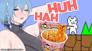 MAKAN SAMYANG SAMBIL MAIN CAT MARIO! 😭🌶️🔥