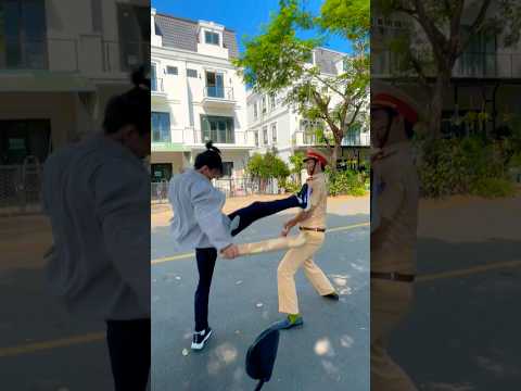 Police vs robber- 👮Chống người thi hành công vụ #police #kungfu