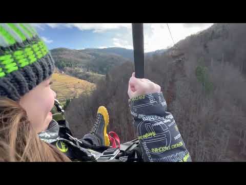 Maxim & Dad 1st Time on a Zip Line 😳😀😅