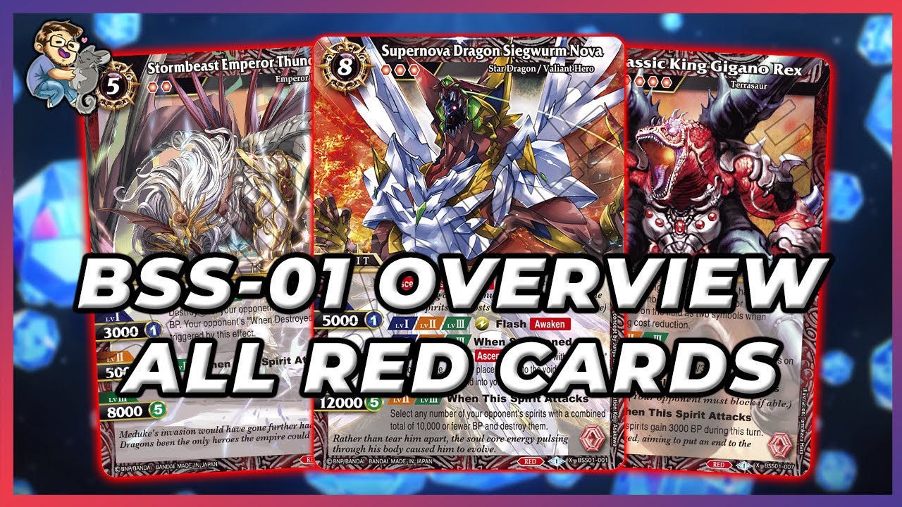 BSS-01 All Red Overview! | Dawn of History | Battle Spirits Saga