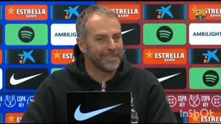 Conférence de presse de HANSI FLICK AVANT MATCH/ Club Brugge - FC Barcelone