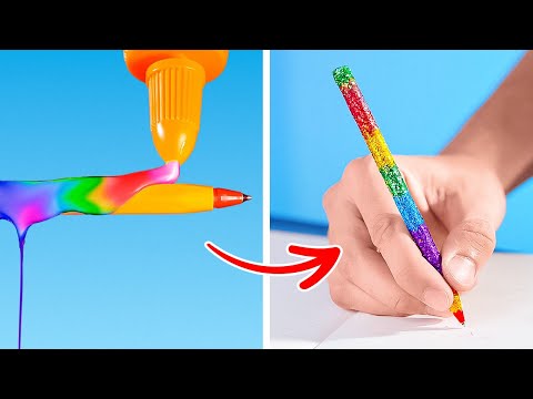 🌈🖊️ MATERIAL ESCOLARINO MAIS LEGAL DIYs PARA A VOLTA ÀS AULAS! 🏫